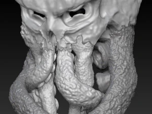 Cthulhu &ccedil;atalı 3D Baskı Modeli