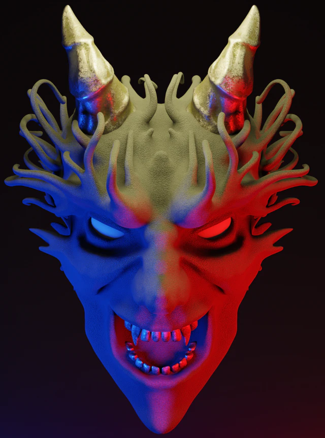 Daemon 3D Print Model .c4d .max .obj .3ds .fbx .stl .blend 