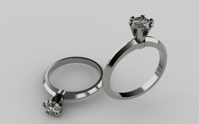 RINGWITH54DIAMOND 3D Modell .c4d .max .obj .3ds .fbx .stl .blend 