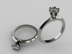 RINGWITH54DIAMOND 3D Model