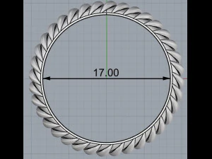 Rope like ring 3D Model