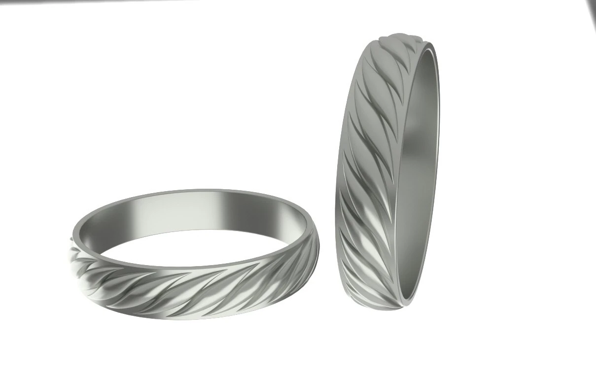 Rope like ring 3D Model .c4d .max .obj .3ds .fbx .stl .blend 