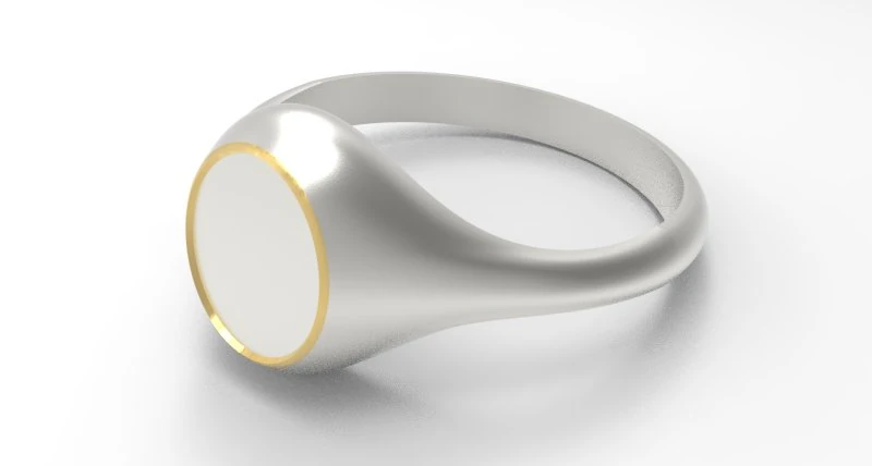 Signet ring 3D Model .c4d .max .obj .3ds .fbx .stl .blend 