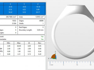 Signet ring 3D 모델