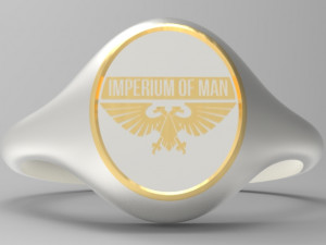 IMPERIUM OF MAN SIGNET RING Modelo 3D