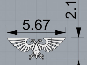 IMPERIUM OF MAN SIGNET RING 3D Модель