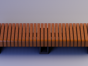 Bench set Model 3D