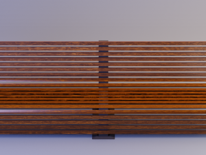Bench set Model 3D
