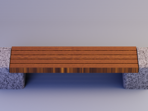 Bench set Model 3D