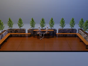 Coffee scene 3D Model