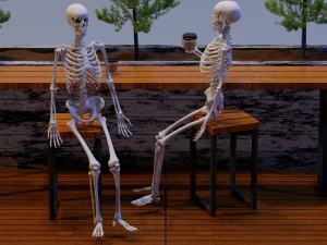 Coffee scene 3D Model