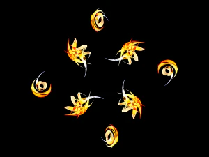 Glowing crystals animation 3D Model