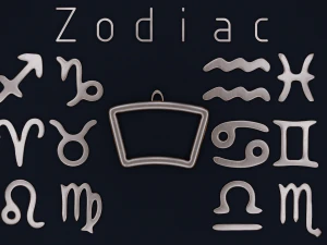 ZODIAC ASTRO SIGNS 3D Print Model