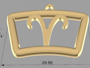 ZODIAC ASTRO SIGNS 3Dプリントモデル