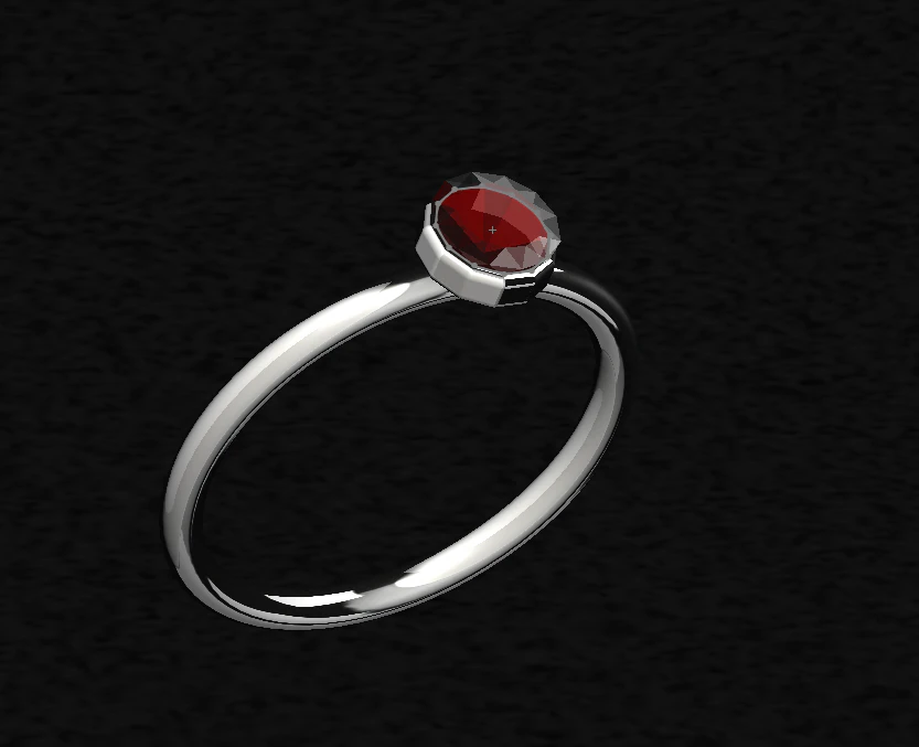 ring diamond 3D Print Model .c4d .max .obj .3ds .fbx .stl .blend