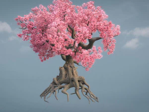ancient cherry blossoms 3D Model