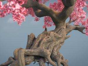 ancient cherry blossoms Modelo 3D