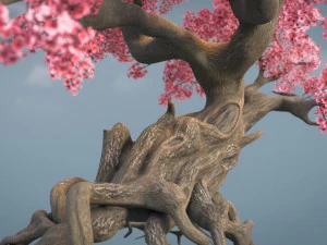 ancient cherry blossoms 3D Model