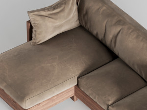 Hiromatsu sofa Modello 3D