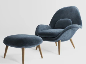 気絶したラウンジチェア 3Dモデル