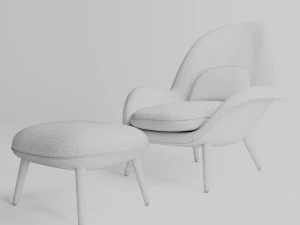 Swoon lounge chair 3D Model