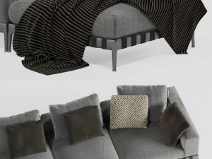 flexform gregory sofa 3D Model