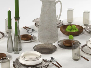 Tableware set 01 3D Model