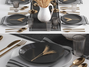 Tableware set03 3D Model