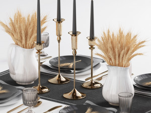Tableware set03 3D Model