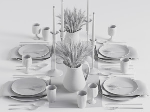 Tableware set03 3D Model