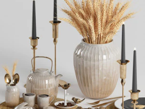 Tableware set04 3D Model