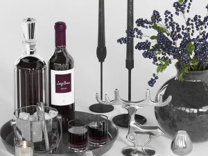 Tableware set05 3D Model