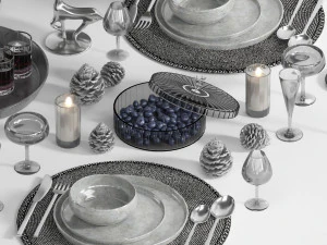 Tableware set05 3D Model