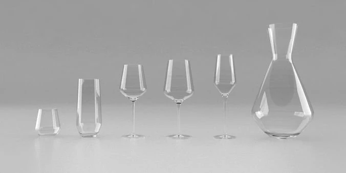 glass 3D Model .c4d .max .obj .3ds .fbx .stl .blend 