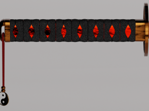 high poly katana sword super realistic 3D Model