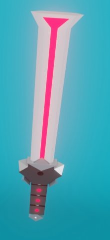 shining ruby sword 3D Model .c4d .max .obj .3ds .fbx .stl .blend 