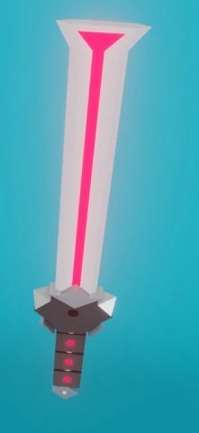 빛나는 루비 검 3D 모델 .c4d .max .obj .3ds .fbx .stl .blend 