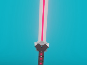 shining ruby sword 3D Model