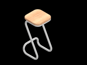bar chair Modelo 3D