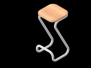bar chair 3D 모델