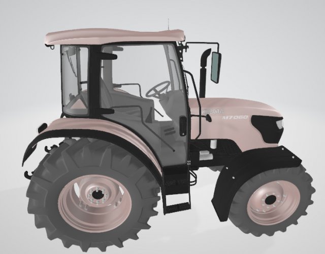 tractor kubota m7060 Modèle 3D .c4d .max .obj .3ds .fbx .stl .blend 