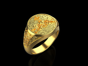 Ring Signet 125 3D print model 3D-printmodel