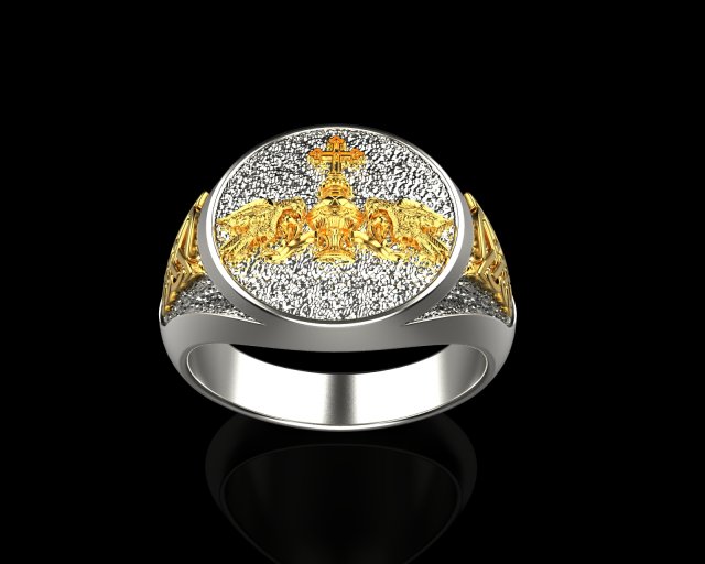 Ring Signet 125 3D print model 3D-printmodel .c4d .max .obj .3ds .fbx .stl .blend 