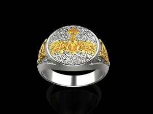 Ring Signet 125 3D print model 3D 打印模型