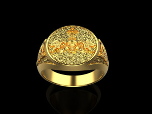 Ring Signet 125 3D print model 3D-printmodel