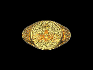 Ring Signet 125 3D print model 3D-printmodel