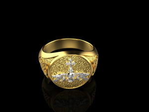 Ring Signet 125 3D print model 3D-printmodel