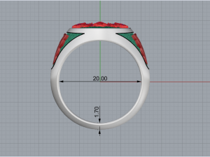 Ring Signet 125 3D print model 3D-printmodel