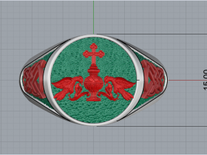 Ring Signet 125 3D print model 3D-printmodel