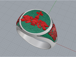 Ring Signet 125 3D print model 3D-printmodel